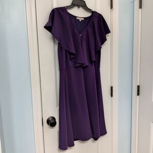 Lark & Ro, size XL, eggplant purple dress.